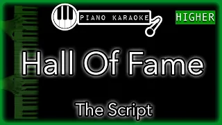 Hall Of Fame (HIGHER +3) - The Script - Piano Karaoke Instrumental