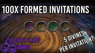 The Best t17/Boss Map Farming Strategy - Loot  from 100x Formed Invitations (Path of Exile 3.24)