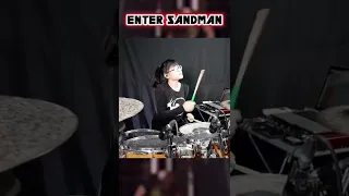 Enter Sandman - Metallica Drum cover ( Tarn Softwhip ) Short ver. #drumcover  #drums