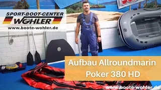 Aufbau Allroundmarin Schlauchboot mit Einlegeboden am Beispiel des Allroundmarin Poker HD 380