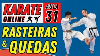 KARATE ONLINE | AULA 31 - RASQUEIRAS, QUEDAS E DERRUBADAS