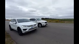 Touareg 3.0 TDI vs BMW X5 F15 3.0 TDI Drag Race