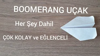 Boomerang Uçak Yapımı / Geri Dönen Uçak Yapımı | Nasıl Atacağınız Dahil Her Şey