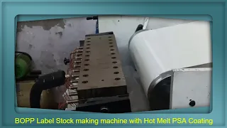 Hot Melt Coating Machine for making BOPP Label Stock