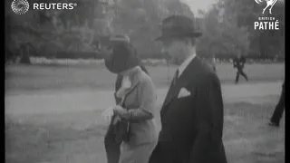 ROYAL: King Boris I of Bulgaria and his Queen pay sightseeing visit to London (1938)