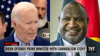 Biden OFFENDS Prime Minister With Cannibalism Story