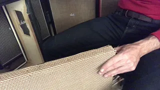 How to replace the grill cloth on a Marshall 4x12 cab