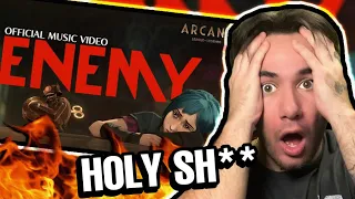 RAPPER REACTS to Imagine Dragons & JID - Enemy | Arcane OST