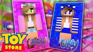 Minecraft TOYSTORE: LITTLE KELLY AND CARLY ARE DOLLS! (CustomRoleplay)