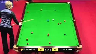 SNOOKER 2012 WSC QF1 , RONNIE O'SULLIVAN vs NEIL ROBERTSON Frame-17 P2