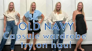 Old Navy Capsule Wardrobe Try on Haul.  Summer & Fall Fashion.  #oldnavy