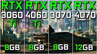 RTX 3060Ti vs RTX 4060Ti vs RTX 3070 vs RTX 4070 | Test in 15 Games