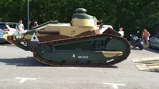 Original 1918 Renault FT-17 Tank Running and Moving!