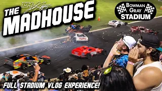 CARNAGE AT THE MADHOUSE! Bowman Gray Stadium vlog! Sights, Sounds, & Beers at the 1/4 Mile Bullring!