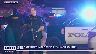 1 killed, 6 injured in shooting at 'Musicians Hall' | FOX 13 Seattle