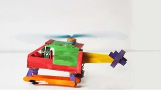How to make a helicopter with dc motor | Popsicle Stick Crafts