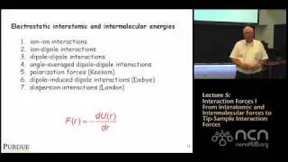 ME 597 Lecture 5: Interaction Forces I