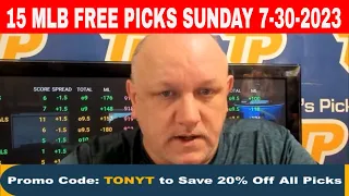 15 FREE MLB Picks and Predictions on MLB Betting Tips for Today, Sunday 7/30/2023