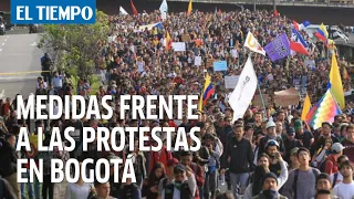 La Alcaldesa Claudia López realiza nuevos anuncios frente a las movilizaciones en Bogotá.