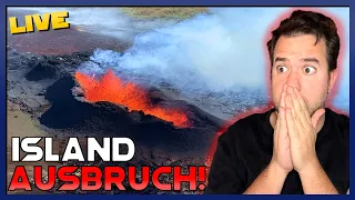 🚨VULKANAUSBRUCH IN ISLAND! Alles zur aktuellen Lage!  🔴LIVE