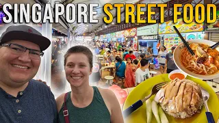 Eating at some of the most delicious HAWKER STALLS in SINGAPORE // Maxwell and Newton Food Centres