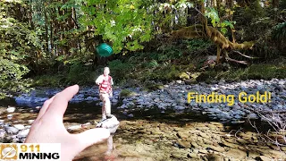 Panning & Sampling A Creek For Placer Gold.