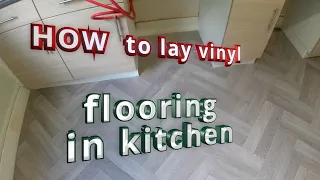 How to lay vinyl flooring in kitchen