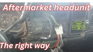 How to install chevy silverado stereo (aftermarket)