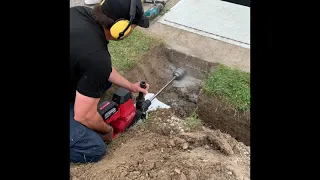 Milwaukee tools cordless 1-3/4” SDS Max in action