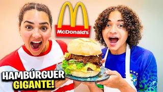 FIZEMOS UM HAMBURGER GIGANTE DO MCDONALDS