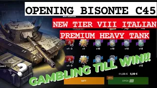 Opening Bisonte C45 Containers 🦬 Gambling till winning ⚡ WOTB ⚡ WOTBLITZ ⚡ World of Tanks blitz