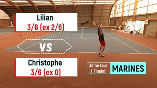 MES NERFS SONT MIS A RUDE EPREUVE / Finale à Marines (Match de tennis commenté 3/6 vs 3/6)