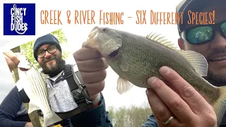 CREEK & RIVER Fishing | SIX Different Species!