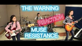 THE WARNING -Resistance - MUSE Cover #reactionvideo #guitar #rock #thewarning