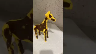 Chocolate giraffe! Cake topper diy! Sooo cute!! #giraffe #animals #cake #baking #diy #shorts #fyp