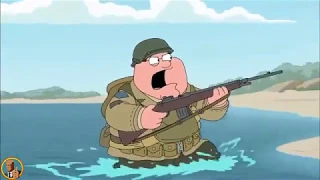 Peter Storms the Beaches of Normandy - Family Guy