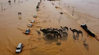 Extreme rain in Saudi Arabia today! Floods after heavy rain in Jeddah