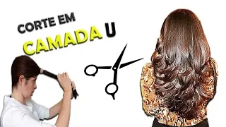 🌟 ✂ Como cortar o cabelo em CAMADA sozinha em U - Cut hair alone | DIY | Drica Pires