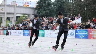 张颢 叶浩钦 2016 Asian Championship Pair Slalom 1st , Zhang Hao , Ye Hao Qin