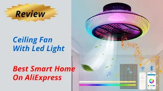 Review Ceiling Fan With Led Light - Best Smart Home Product On AliExpress