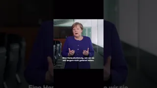 Speech of the German Chancellor Angela Merkel about the coronavirus