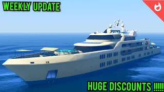 GTA Online Weekly Update | SuperYatch Discount and 3X Money!!!!