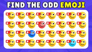 Easy to Expert Levels #18 Can You Find the Odd One Out? 🔍 Find the Odd Emoji #emojipuzzle