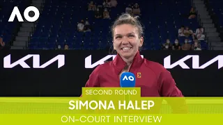 Simona Halep On-Court Interview (2R) | Australian Open 2022