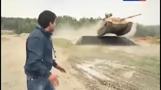 Russian Gopnik Tank with Hardbass . Meme