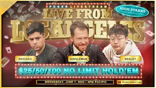 Jungleman Plays $25/50/100 w/ Mariano, Wesley, Mike X, Henry & Francisco - Commentary by DGAF