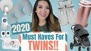 TWIN MUST HAVES ON BABY REGISTRY 2020 | Newborn Twins Essentials | Twin Carrier, Twin Bassinet...