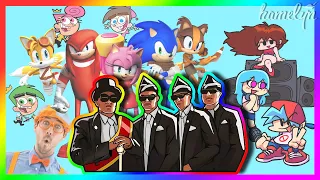 FNF Sky & Fairly OddParents & Sonic Boom the Hedgehog & Blippi - Coffin Dance Meme Song (COVER)