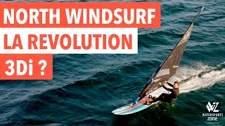 Test windsurf: the brand new North Sails Freerace sails with 3Di fabrics and Aircams!