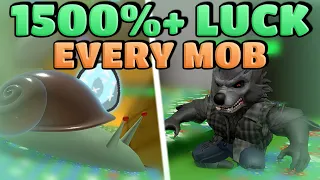 Defeating Every Mob With 1500% Loot Luck! - Bee Swarm Simulator